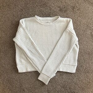 Aeropostale Classic White Knit Sweater